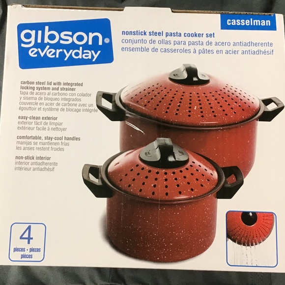 Gibson Everyday Other - NWOT GIBSON EVERYDAY NON STICK PASTA COOKER SET